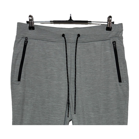 American Eagle Jogger Mens Medium Gray Zip Pockets Sweatpants Measures 34X28 - Picture 5 of 9